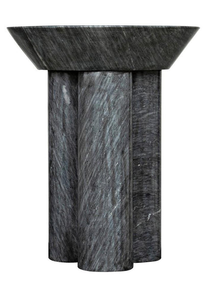 Noir Nox Side Table, Black Marble, 22"H (GTAB977B YUU6013NTE)