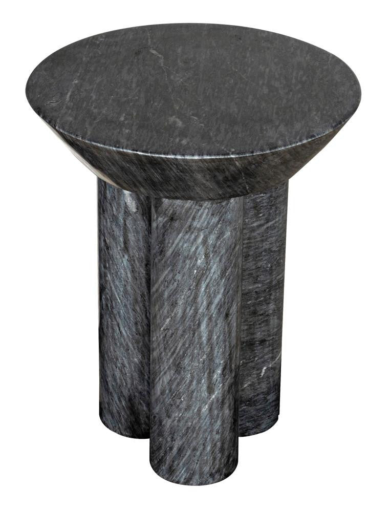 Noir Nox Side Table, Black Marble, 22"H (GTAB977B YUU6013NTE)