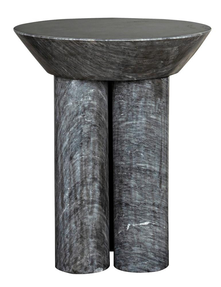 Noir Nox Side Table, Black Marble, 22"H (GTAB977B YUU6013NTE)