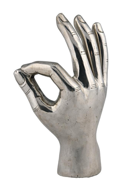 Noir Ok Sign Silver