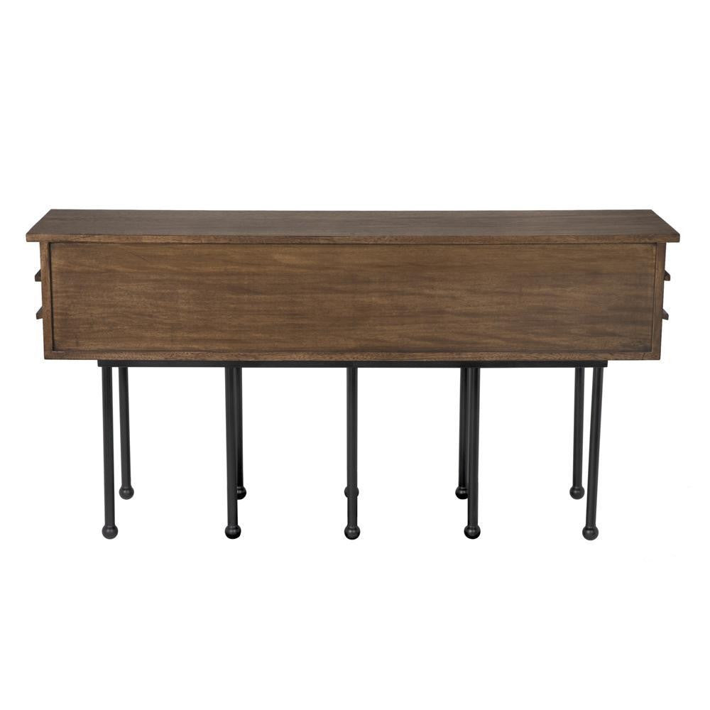 Noir Oliver Console Dark Walnut