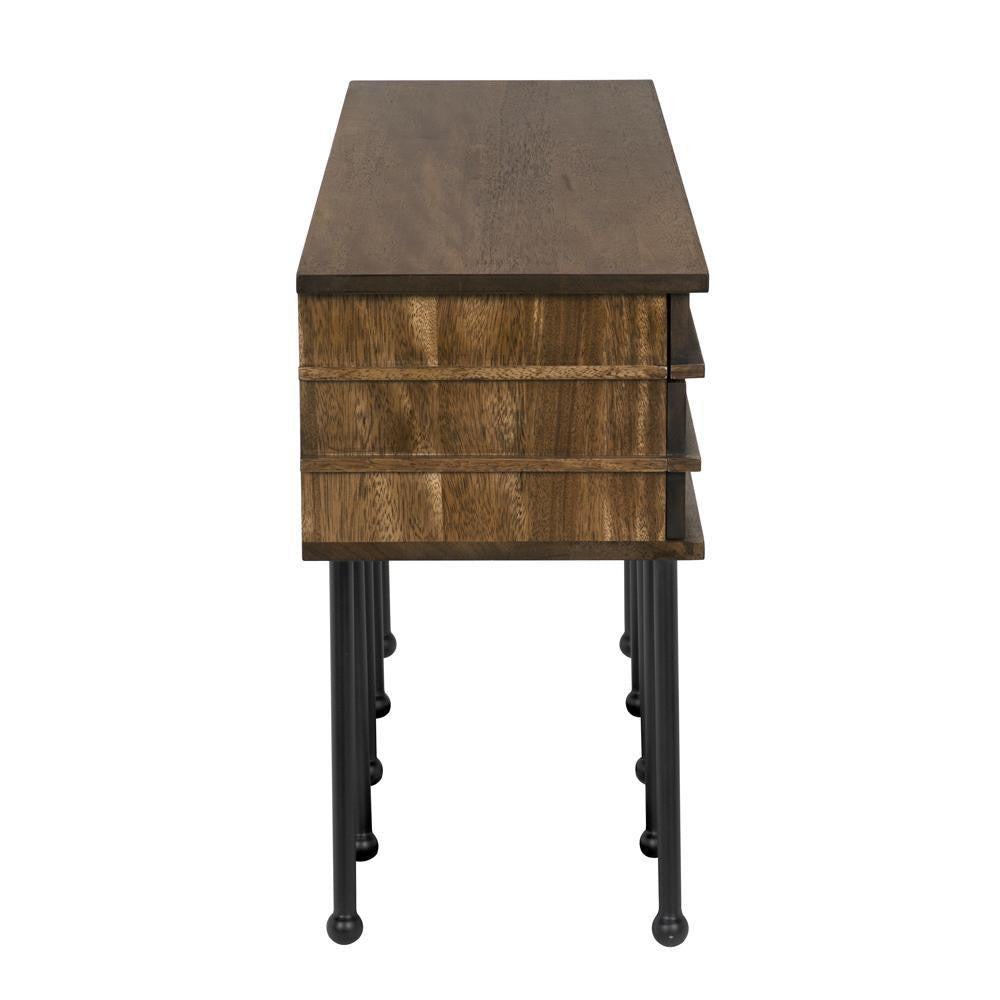 Noir Oliver Console Dark Walnut