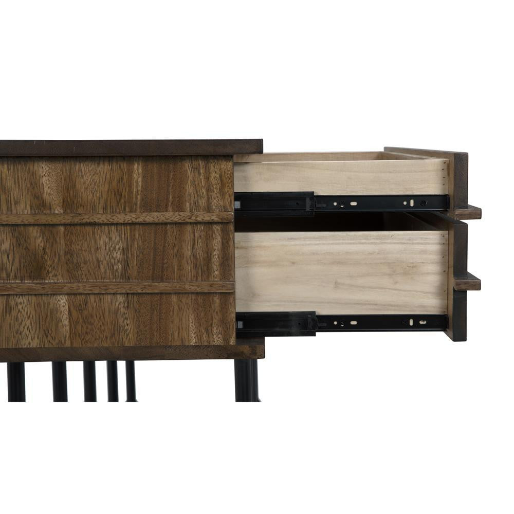 Noir Oliver Console Dark Walnut