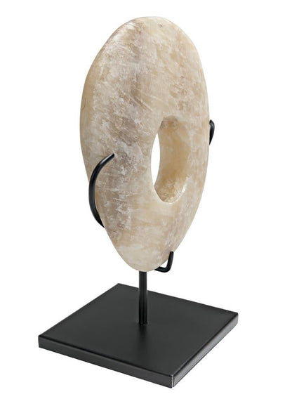 Noir Onyx On Stand Sculpture, Matte Black Base, 10.5"W (AM-40B YUU6013FXA)