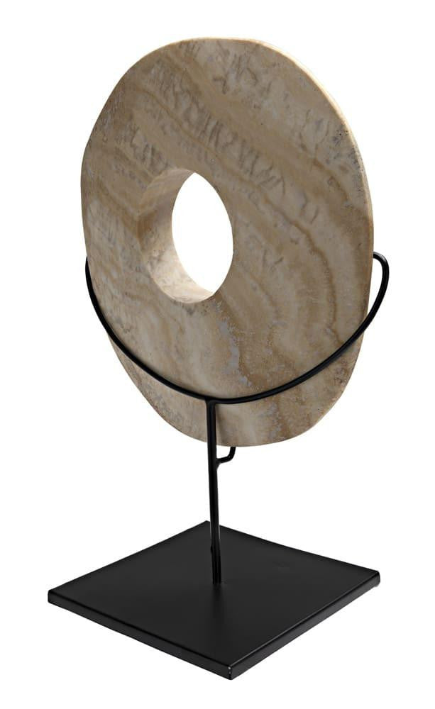 Noir Onyx On Stand Sculpture, Matte Black Base, 12"W (AM-40A YUU6013FX9)