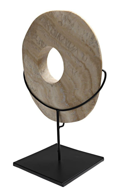Noir Onyx On Stand Sculpture, Matte Black Base, 12"W (AM-40A YUU6013FX9)