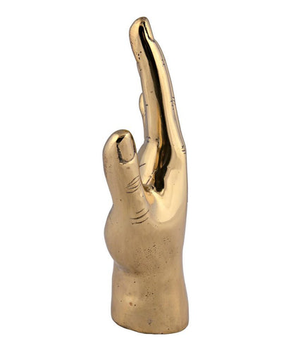 Noir Open Hand Sculpture, Antique Brass, 8"W (AB-126BR YUU6013EZD)