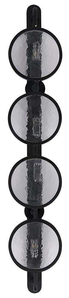 Noir Ordo Wall Sconce Matte Black