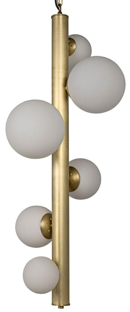 Noir Orellana Chandelier Antique Brass