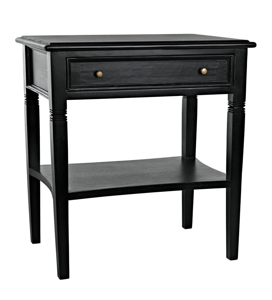 Noir Oxford Side Table Hand-Rubbed Black