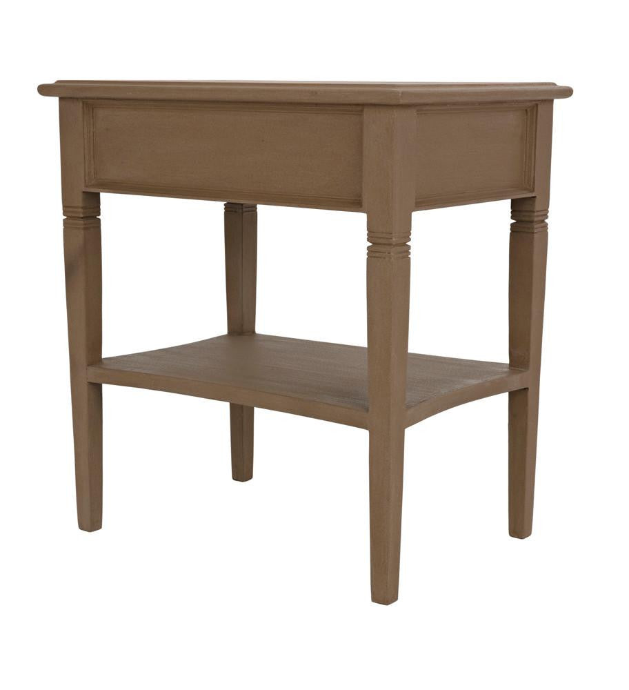Noir Oxford Side Table, 1-Drawer, Weathered, 30"H (GTAB247WEA YUU6013NTL)
