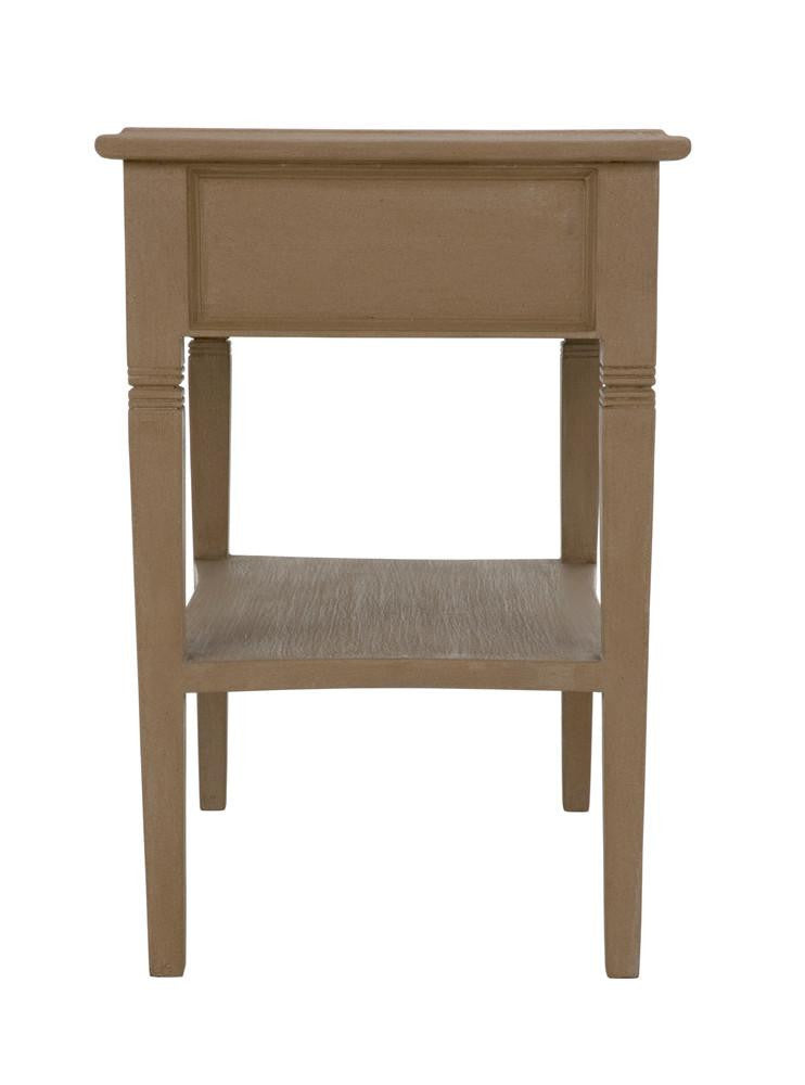 Noir Oxford Side Table, 1-Drawer, Weathered, 30"H (GTAB247WEA YUU6013NTL)