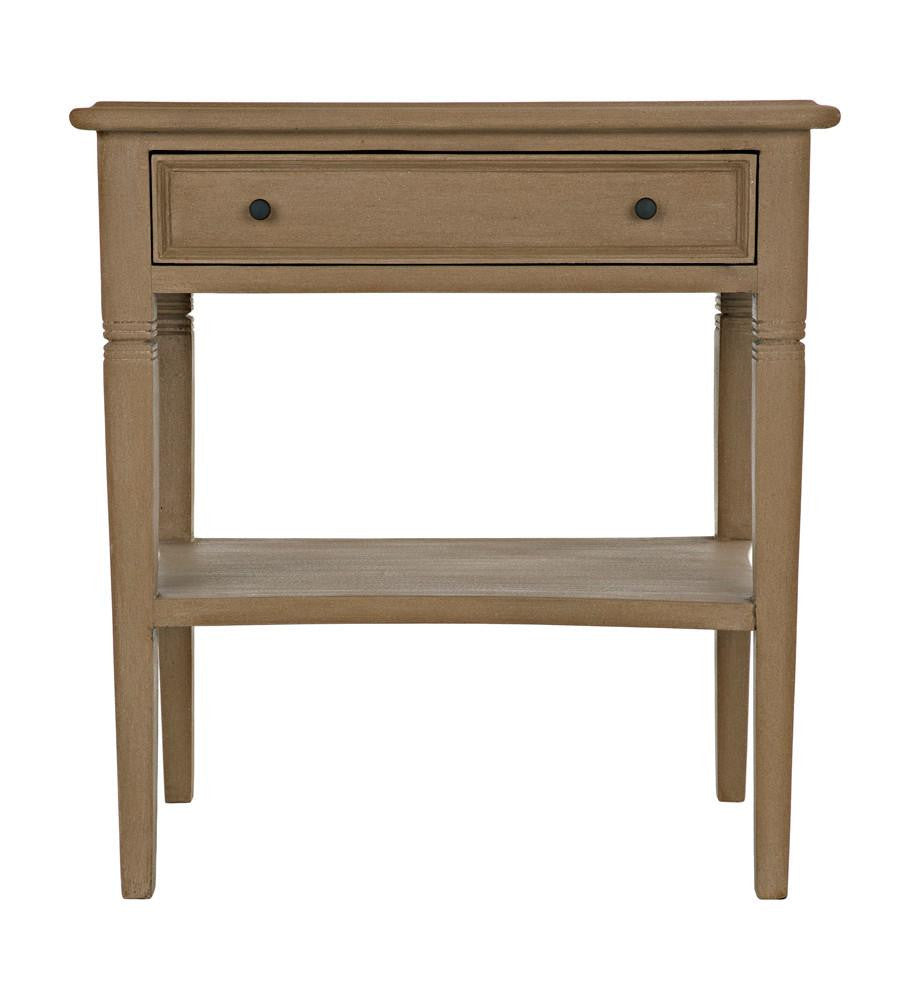 Noir Oxford Side Table, 1-Drawer, Weathered, 30"H (GTAB247WEA YUU6013NTL)