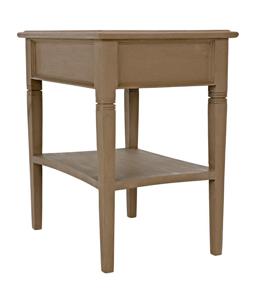 Noir Oxford Side Table, 1-Drawer, Weathered, 30"H (GTAB247WEA YUU6013NTL)
