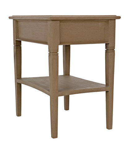 Noir Oxford Side Table, 1-Drawer, Weathered, 30"H (GTAB247WEA YUU6013NTL)