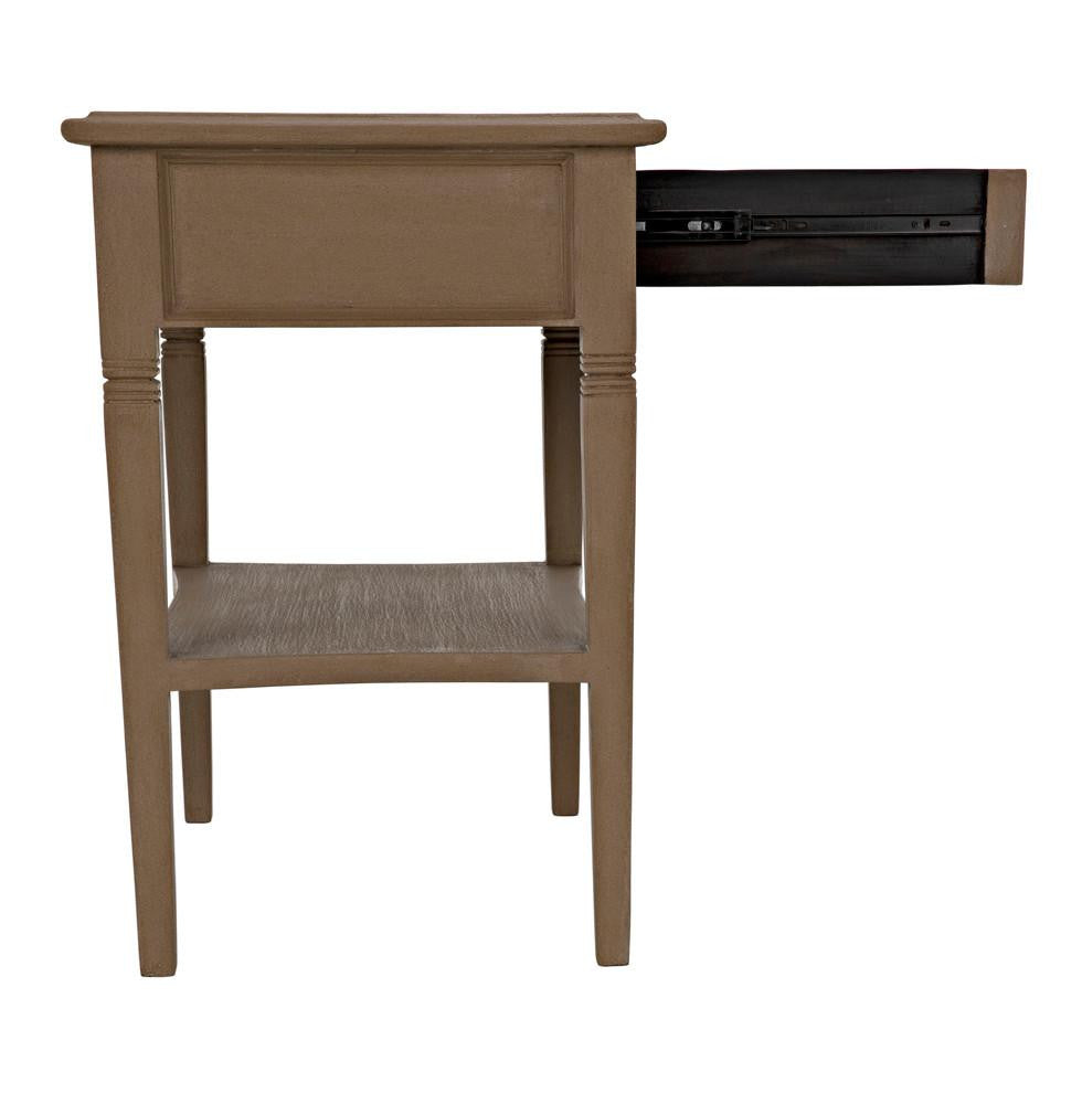 Noir Oxford Side Table, 1-Drawer, Weathered, 30"H (GTAB247WEA YUU6013NTL)