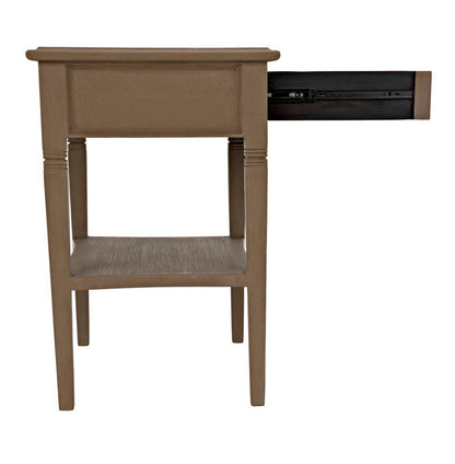 Noir Oxford Side Table, 1-Drawer, Weathered, 30"H (GTAB247WEA YUU6013NTL)