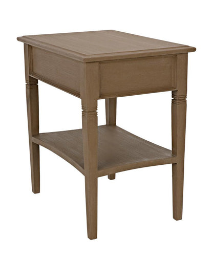 Noir Oxford Side Table, 1-Drawer, Weathered, 30"H (GTAB247WEA YUU6013NTL)