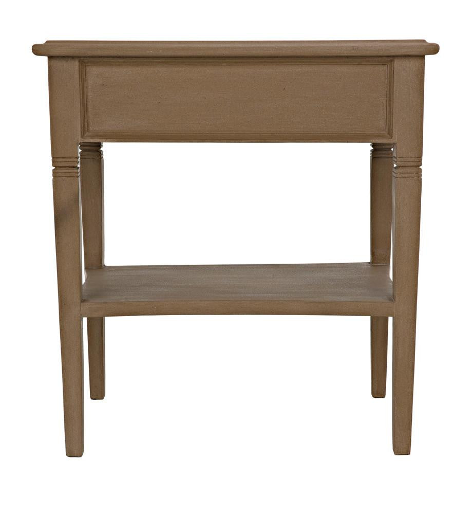 Noir Oxford Side Table, 1-Drawer, Weathered, 30"H (GTAB247WEA YUU6013NTL)