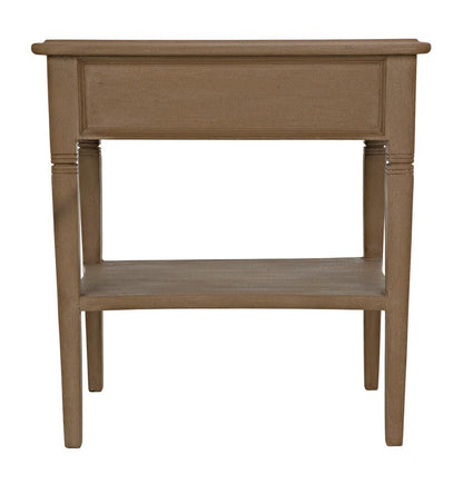 Noir Oxford Side Table, 1-Drawer, Weathered, 30"H (GTAB247WEA YUU6013NTL)
