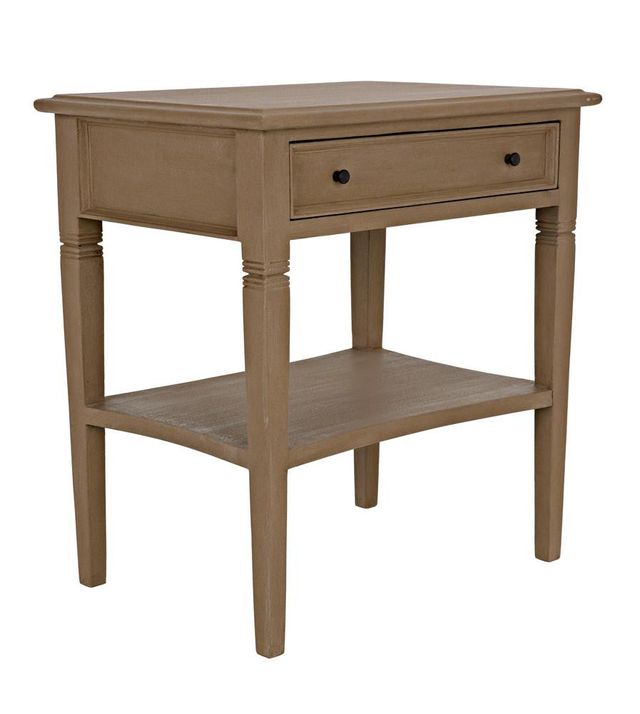 Noir Oxford Side Table, 1-Drawer, Weathered, 30"H (GTAB247WEA YUU6013NTL)