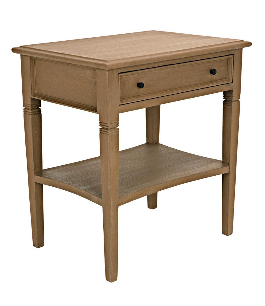 Noir Oxford Side Table, 1-Drawer, Weathered, 30"H (GTAB247WEA YUU6013NTL)
