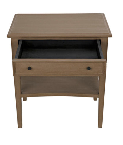 Noir Oxford Side Table, 1-Drawer, Weathered, 30"H (GTAB247WEA YUU6013NTL)