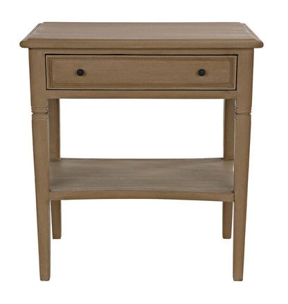 Noir Oxford Side Table, 1-Drawer, Weathered, 30"H (GTAB247WEA YUU6013NTL)