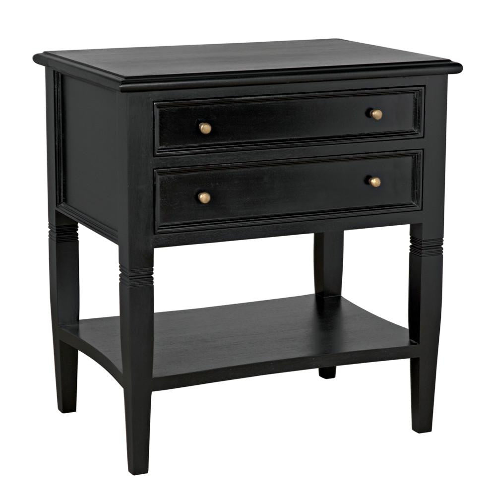 Noir Oxford Side Table Hand-Rubbed Black