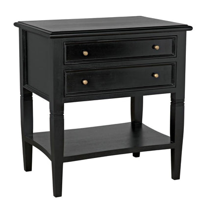 Noir Oxford Side Table Hand-Rubbed Black