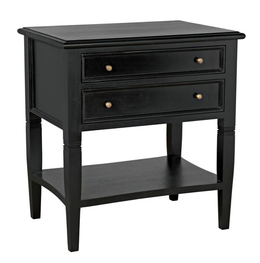 Noir Oxford Side Table Hand-Rubbed Black