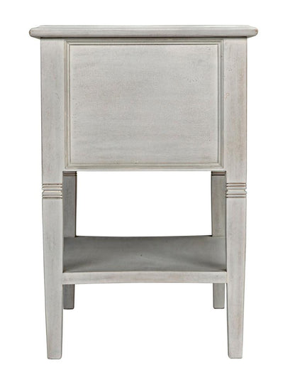 Noir Oxford Side Table, 2-Drawer, White Wash, 30"H (GTAB246WH YUU6013NTQ)