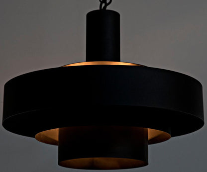 Noir Parlor Pendant, 4-Light, Matte Black, 22"W (LAMP753MTB YUU6013GXU)