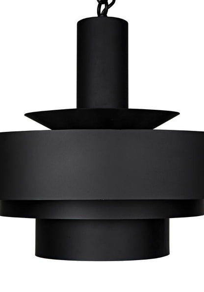 Noir Parlor Pendant, 4-Light, Matte Black, 22"W (LAMP753MTB YUU6013GXU)