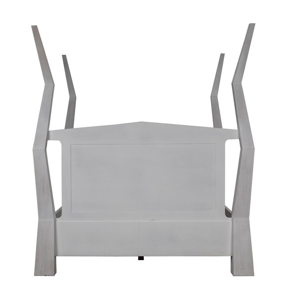 Noir Patras Bed, Queen, White Wash