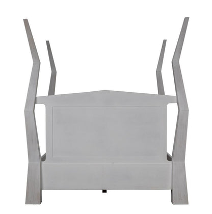 Noir Patras Bed, Queen, White Wash
