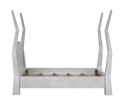 Noir Patras Bed, Queen, White Wash