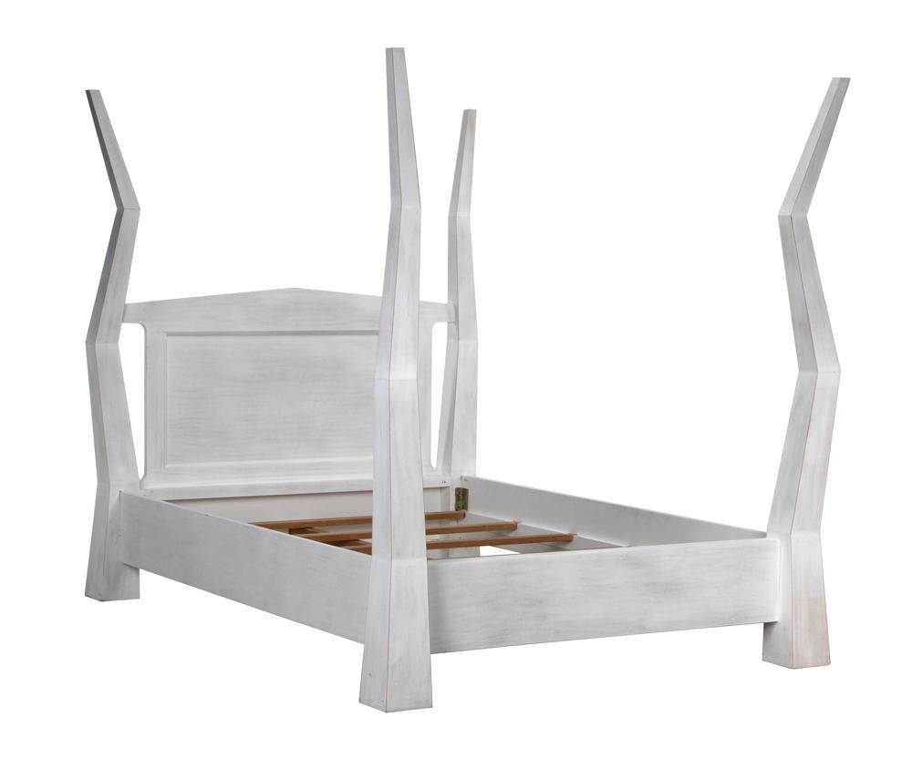 Patras Bed, Queen, Hand Rubbed Black