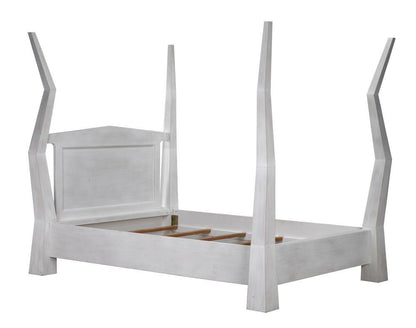 Noir Patras Bed, Queen, White Wash