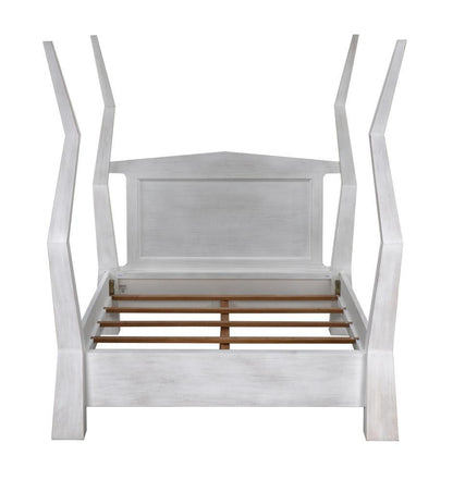 Noir Patras Bed, Queen, White Wash