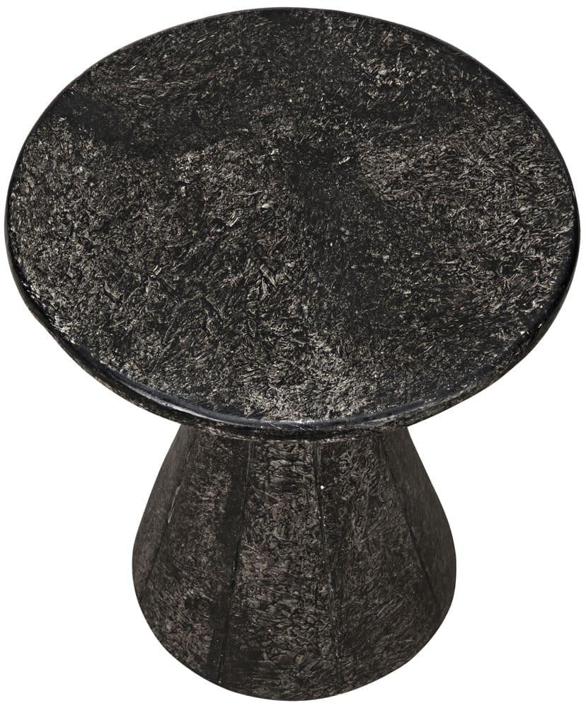 Noir Pedestal Side Table