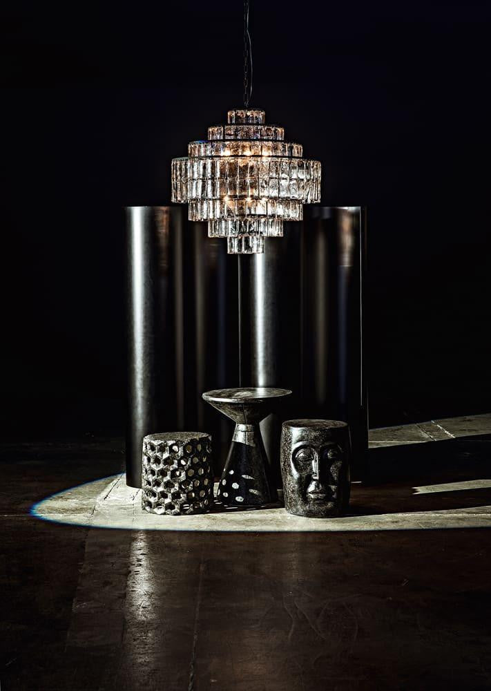 Noir Pedestal Side Table