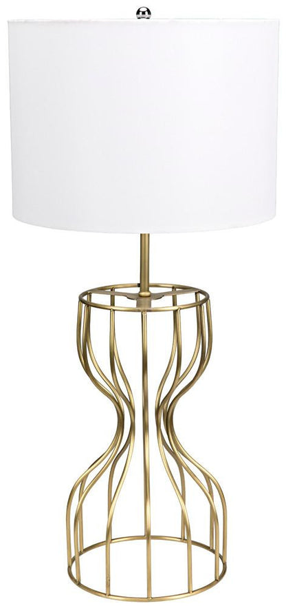Noir Perry Table Lamp Antique Brass
