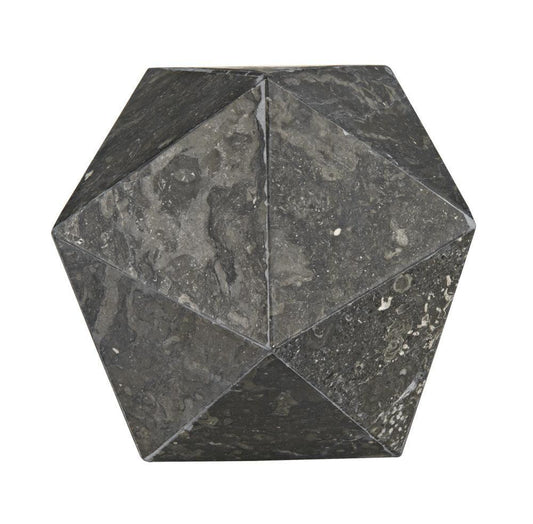 Noir Polyhedron Object Marble