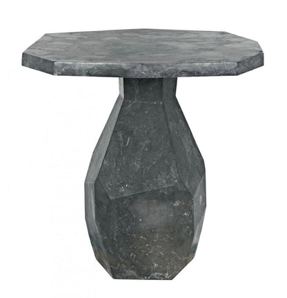 Noir Polyhedron Side Table Black Marble