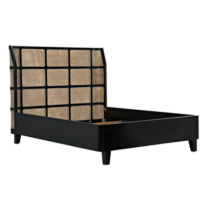 Noir Porto Bed A With Headboard And Frame