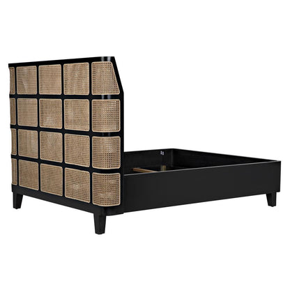 Noir Porto Bed A With Headboard And Frame