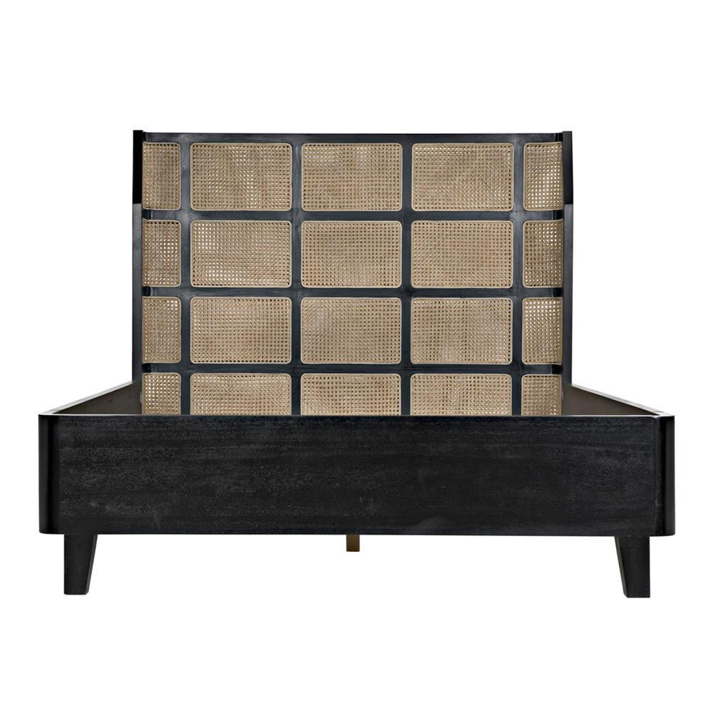 Noir Porto Bed A With Headboard And Frame