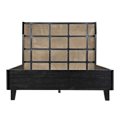 Noir Porto Bed A With Headboard And Frame