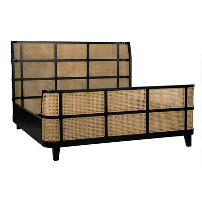 Porto Bed, Queen, Hand Rubbed Black